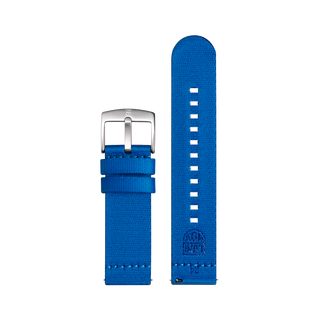 Luminox Ocean Material Strap, Neon Blue, Steel Buckel, 24 mm