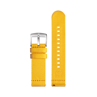 Luminox Ocean Material Strap, Yellow, Steel Buckle, 24 mm