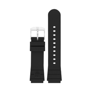 Luminox Rubber 3000, Black|Steel Buckle, 21 mm