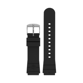 Luminox Rubber 3000, Black|Black Buckle, 21 mm
