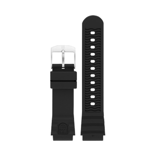 Luminox Rubber 0300, Black|Steel Buckle, 19 mm
