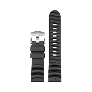 Luminox Rubber 3720, Black|Steel Buckle, 24 mm