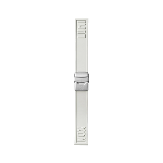 Luminox Cut-To-Fit, White|Steel Buckle, 22 mm