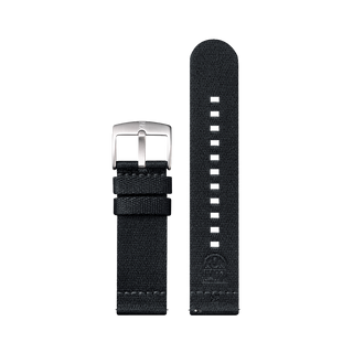 Luminox Ocean Material Strap, Black, Steel Buckel, 24 mm