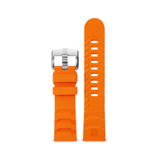 Luminox Rubber 3740, Orange|Steel Buckle, 24 mm